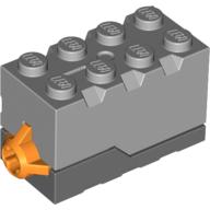 Sound Brick 2 x 4 x 2 with Light Bluish Gray Top and Carousel Sound (Dark Bluish Gray)