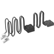 Light Unit, LED with Black Cable, Power Functions (Black)