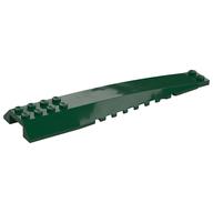 Brick Wedged, Curved 16 x 4 Triple with Inner Ridges (Dark Green)
