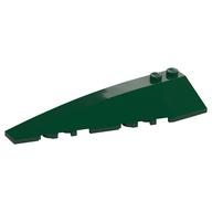 Brick Wedged, Curved 10 x 3 Left (Dark Green)