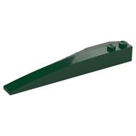 Brick Wedged, Curved 10 x 3 Right (Dark Green)