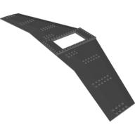 Wing Plate 20 x 56 with 6 x 10 Opening (Dark Bluish Gray)
