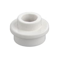 Plate Round 1 x 1 with Open Stud (White)