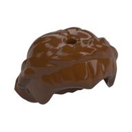 Hair Short with Braid around Sides, Hole On Top (Reddish Brown)