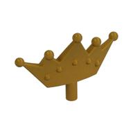 Headwear Accessory Crown / Tiara (Pearl Gold)
