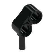 Technic Pin Connector Double with Bar [2 Holes] (Black)