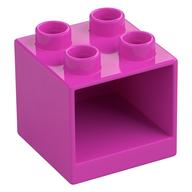 Duplo Cabinet 2 x 2 x 1.5 (Dark Pink)