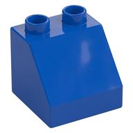 Duplo Brick 2 x 2 Slope 45° (Blue)