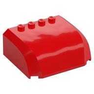 Windscreen 5 x 6 x 2 Triple Curved Top Canopy with 4 Studs (Red)