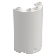 Cylinder Half 2 x 4 x 5 with 1 x 2 cutout (White)