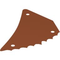 Wing, Scalloped, Triangular (Dark Orange)