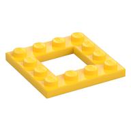 Plate Special 4 x 4 with 2 x 2 Opening (Yellow)