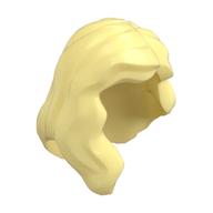 Hair Mid-Length with Part over Front of Right Shoulder (Bright Light Yellow)