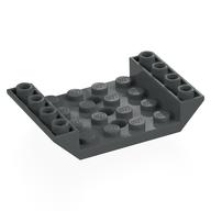 Brick Sloped Inverted 45° 6 x 4 Double with 4 x 4 Recessed and 3 Holes (Dark Bluish Gray)