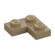 Plate 2 x 2 Corner (Dark Tan)