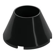 Cone 4 x 4 x 2 Hollow No Studs (Black)