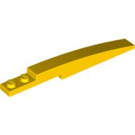 Brick Curved 10 x 1 [Asymmetric Inside Ridges] (Yellow)