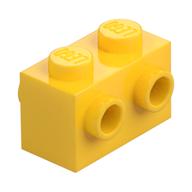 Brick Special 1 x 2 with Studs on 2 Sides (Yellow)