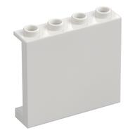 Panel 1 x 4 x 3 [Side Supports / Hollow Studs] (White)