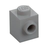Brick Special 1 x 1 with Stud on 1 Side (Light Bluish Gray)