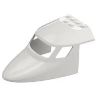 Aircraft Fuselage Curved Forward 6 x 10 Top (White)