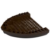Boat Hull Section, Brick 16 x 13 x 2 (Dark Brown)