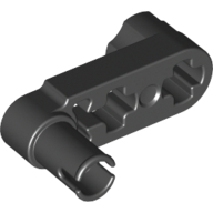 Technic Beam 3 x 0.5 Liftarm with Boss and Pin Semi-Reduced (Black)