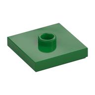 Plate Special 2 x 2 with Groove and Center Stud (Jumper) (Green)