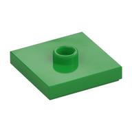 Plate Special 2 x 2 with Groove and Center Stud (Jumper) (Bright Green)