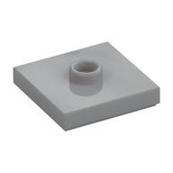 Plate Special 2 x 2 with Groove and Center Stud (Jumper) (Light Bluish Gray)