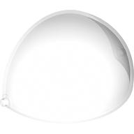 Windscreen 8 x 4 2/3 x 3 2/3 Quarter Sphere (Inner) with Pins (Trans-Clear)
