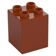 Duplo Brick 2 x 2 x 2 (Dark Orange)