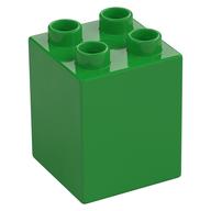 Duplo Brick 2 x 2 x 2 (Bright Green)