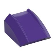 Brick Curved 2 x 2 with Lip, No Studs (Dark Purple)