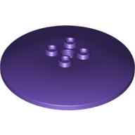 Dish 6 x 6 Inverted (Radar) with Hollow Studs (Dark Purple)