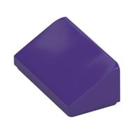 Brick Sloped 30° 1 x 2 x 2/3 (Dark Purple)
