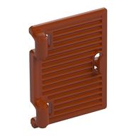 Window 1 x 2 x 3 Shutter with Hinges and Handle (Dark Orange)