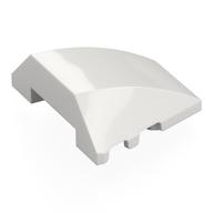 Brick Wedged, Curved 4 x 3 No Studs [Plain] (White)