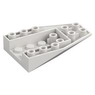 Brick Wedged, Sloped Inverted 6 x 4 with 4 Stud Connections (White)