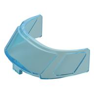 Glass for Aircraft Fuselage Curved Forward 6 x 10 Top (Trans-Light Blue)
