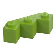 Brick Wedged 3 x 3 Facet (Lime)
