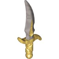 Weapon Dagger with Pearl Light Gray Blade (Pearl Gold)