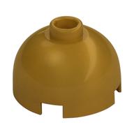 Brick Round 2 x 2 Dome Top, Hollow Stud (Pearl Gold)