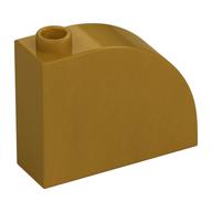 Brick Curved 1 x 3 x 2 (Pearl Gold)