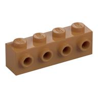 Brick Special 1 x 4 with 4 Studs on One Side (Medium Nougat)