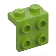 Bracket 1 x 2 - 2 x 2 (Lime)