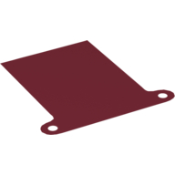 Roof, Awning with Tabs and Holes (Dark Red)