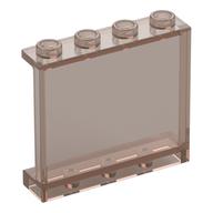 Panel 1 x 4 x 3 [Side Supports / Hollow Studs] (Trans-Brown)