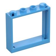 Window 1 x 4 x 3 without Shutter Tabs (Medium Blue)