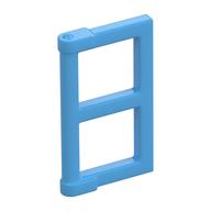 Window 1 x 2 x 3 Pane with Thick Corner Tabs (Medium Blue)
